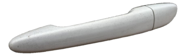 2010, 2011, 2012, 2013 Mazda 3 White Exterior Door Handle - Rear, Left (Driver) (OEM)
