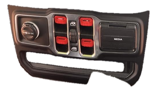 OEM Dash Mounted Power Door Lock Switch for 2018, 2019, 2020, 2021, 2022, 2023, 2024 Jeep Gladiator, Wrangler - Front