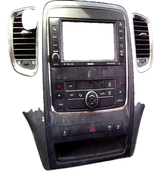 OEM Black Radio Instrument Panel Bezel for 2011, 2012, 2013 Dodge & Jeep • Durango, Grand Cherokee