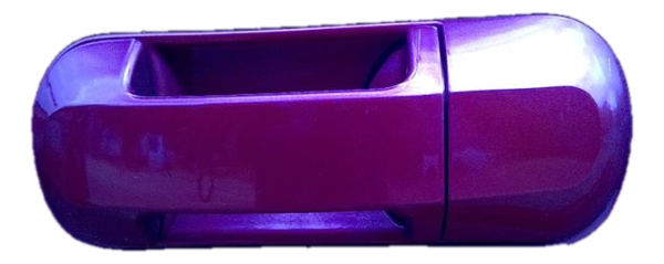 OEM Red Exterior Door Handle for 2002, 2003, 2004, 2005, 2006, 2007, 2008, 2009, 2010 Ford, Lincoln, & Mercury - Rear, Left (Driver)