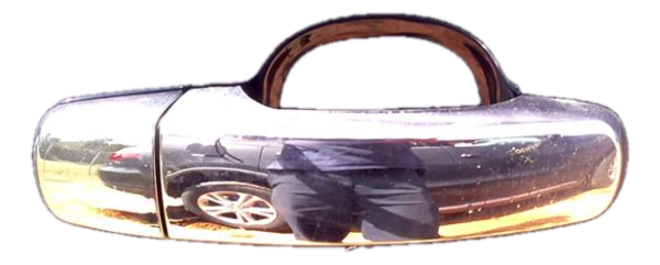 2010, 2011, 2012, 2013, 2014, 2015, 2016, 2017 Chevrolet Equinox Blue Chrome Exterior Door Handle - Rear, Right (Passenger) (OEM)