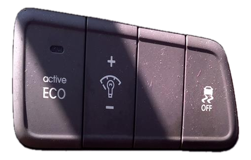 OEM Active ECO Dimmer and Traction Control Switch for 2014, 2015, 2016 Hyundai - Front