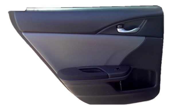 OEM Gray Door Interior Trim Panel with Power Windows and Locks for 2016, 2017, 2018, 2019, 2020, 2021 Honda - Rear