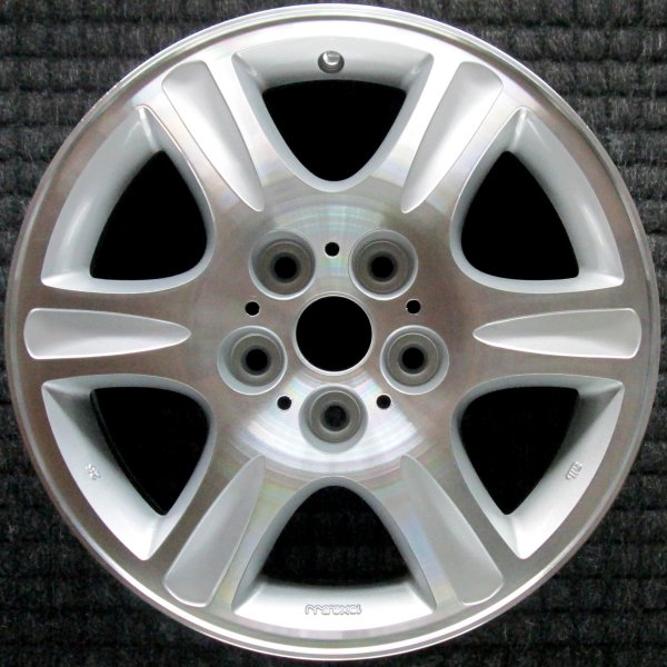 OEM Machined w/ Silver Pockets Alloy Wheel for 2000, 2001, 2002 Mazda 626