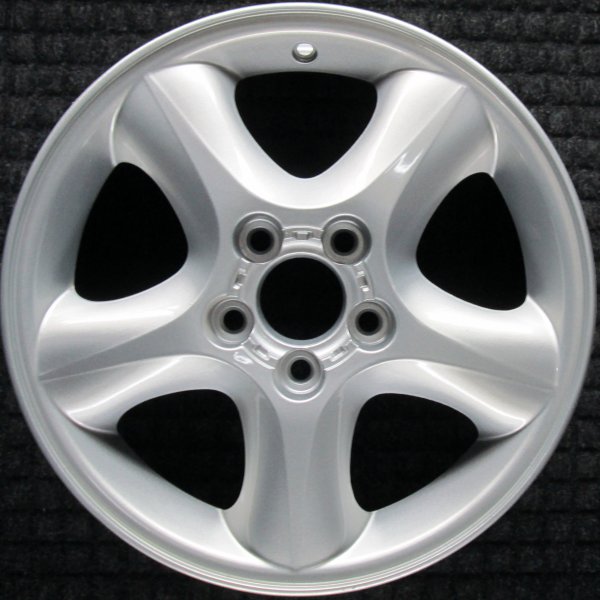 1999, 2000, 2001, 2002, 2003, 2004, 2005, 2006, 2007 Ford Taurus All Silver With Rounded Opening Alloy Wheel (OEM)