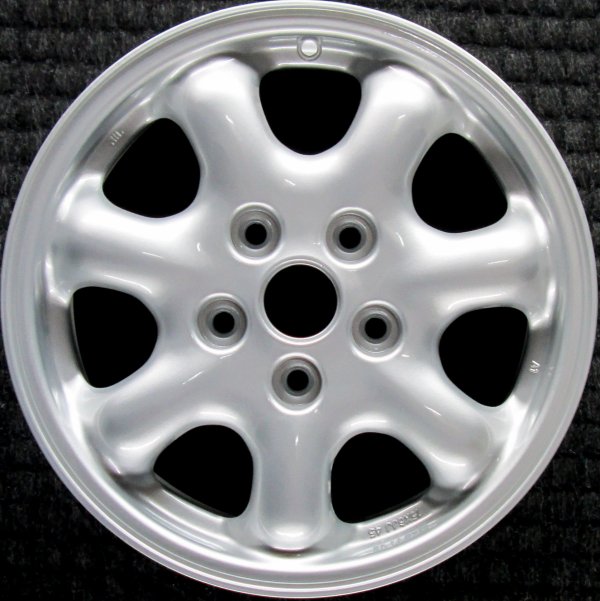 OEM All Silver Alloy Wheel for 1995, 1996, 1997 Mazda 626