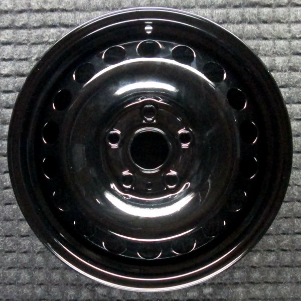 OEM Silver 15x6 18-Hole Steel Spare Wheel for 2006, 2007, 2008, 2009, 2010, 2011, 2012, 2013, 2014 Volkswagen Golf, GTI, Rabbit
