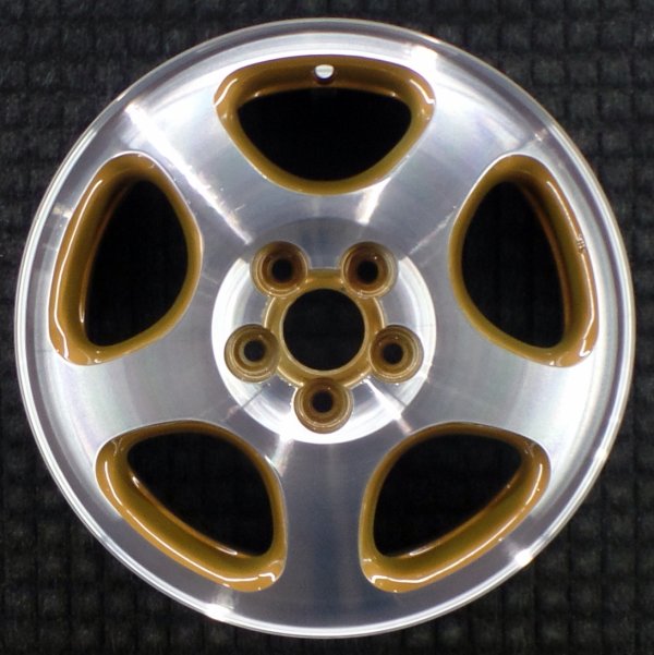 1995, 1996, 1997, 1998, 1999 Subaru Outback Machined w/ Tan Pockets Alloy Wheel (OEM)