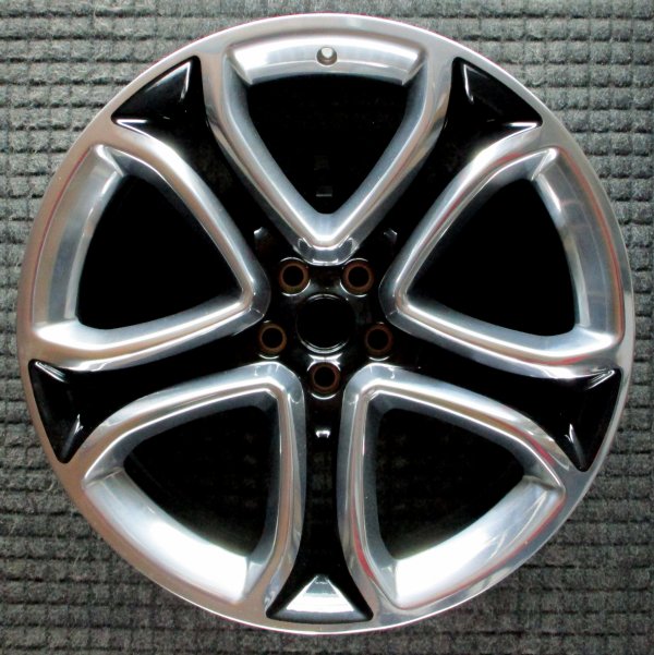 New Replica Polished w/ Black Pockets Alloy Wheel for 2011, 2012, 2013, 2014 Ford Edge