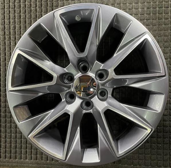 OEM Replica Machined w/ Charcoal Pockets Alloy Wheel for 2019, 2020, 2021, 2022 Chevrolet & GMC