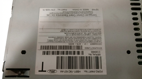 OEM AM-FM-CD Radio Receiver Module for 2017, 2018, 2019 Ford Explorer, Police Interceptor Utility