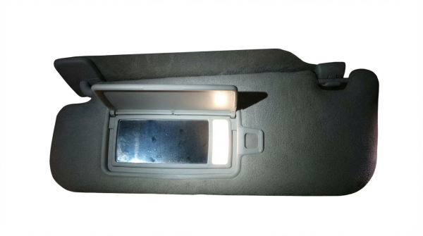 OEM Gray Sun Visor with Illuminated Vanity Mirror for 2017, 2018, 2019, 2020 Jaguar E-Pace, F-Pace, XE - Left (Driver)
