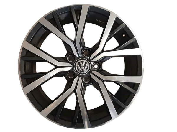 OEM Machined Black Alloy Wheel for 2018, 2019, 2020, 2021 Volkswagen Tiguan