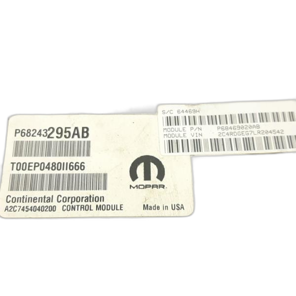 OEM Main Engine Control Module for 2016, 2017, 2018, 2019, 2020 Chrysler & Dodge • Grand Caravan, Town & Country