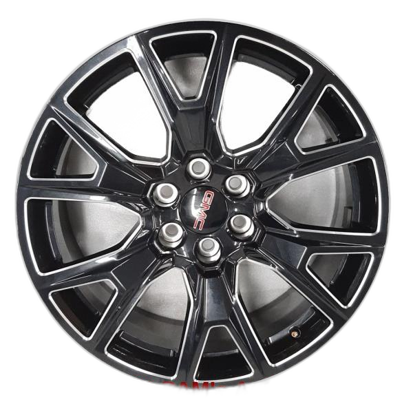 2021, 2022, 2023, 2024, 2025 GMC Yukon XL Machined Black Alloy Wheel (OEM)