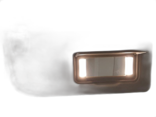OEM Tan Illuminated Sun Visor for 2018, 2019, 2020, 2021, 2022, 2023, 2024, 2025 Ford Expedition - Right (Passenger)