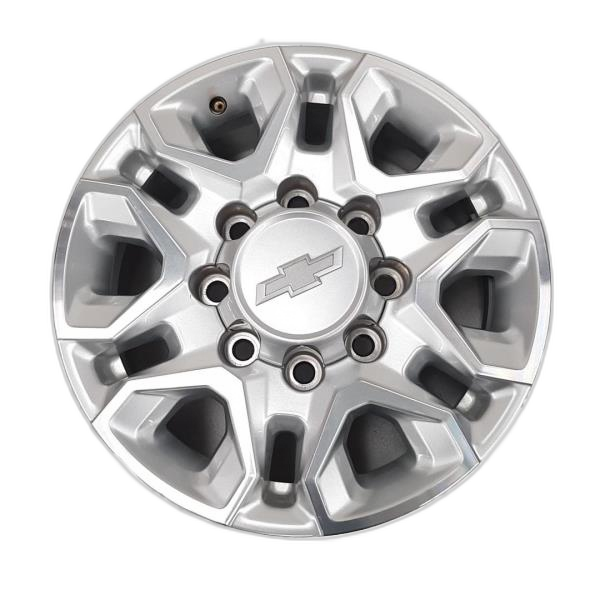 2020, 2021, 2022, 2023, 2024, 2025 Chevrolet Silverado 2500 Machined Silver Alloy Wheel (OEM)