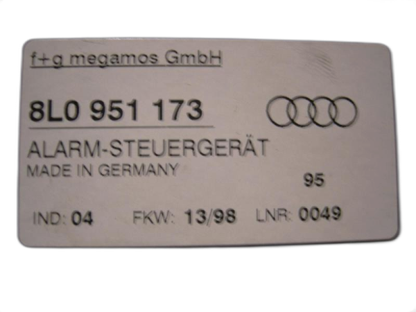 2000, 2001, 2002 Audi S4 Anti-Theft Movement Detector Control Module (OEM)