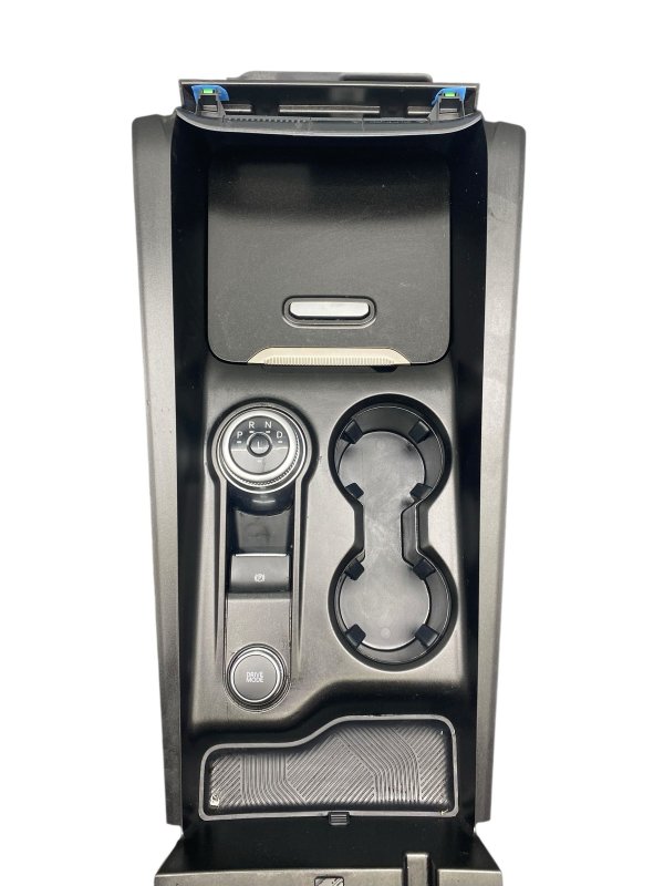 OEM Gray Center Console Gear Shifter and Cup Holder Trim Panel for 2025 Ford - Front
