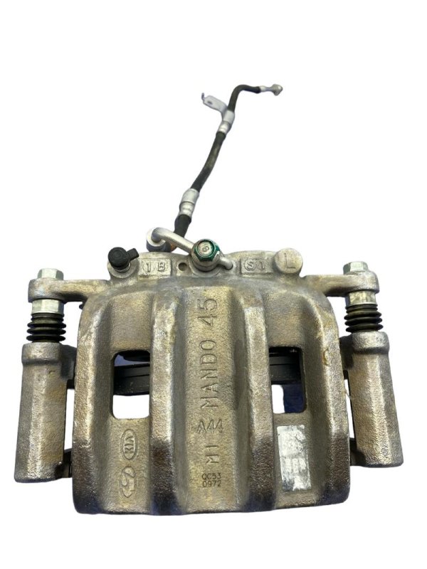 OEM Brown Front Disc Brake Caliper Assembly for 2021, 2022, 2023, 2024 Genesis GV80 - Left (Driver)