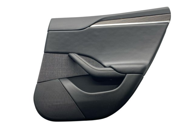 OEM Black Door Interior Trim Panel for 2021, 2022, 2023, 2024, 2025 Tesla S - Rear