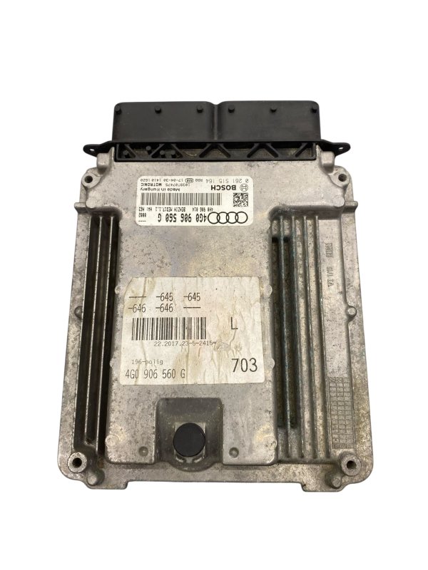 OEM Black Engine Control Module (ECM) for 2016, 2017, 2018 Audi RS7 - Rear