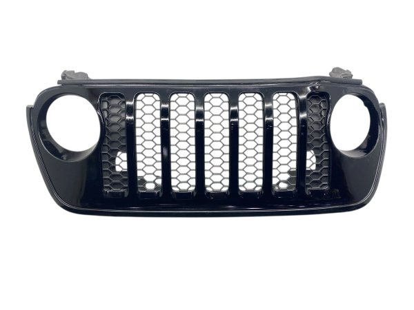 OEM Grille Assembly with Inserts for 2018, 2019, 2020, 2021, 2022, 2023, 2024, 2025 Jeep Gladiator, Wrangler - Upper Front