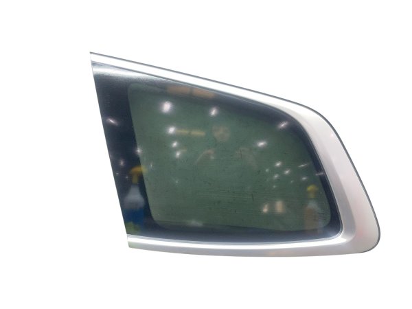 2022, 2023, 2024, 2025 Kia Telluride Quarter Glass with Satin Chrome Molding - Rear, Left (Driver) (OEM)