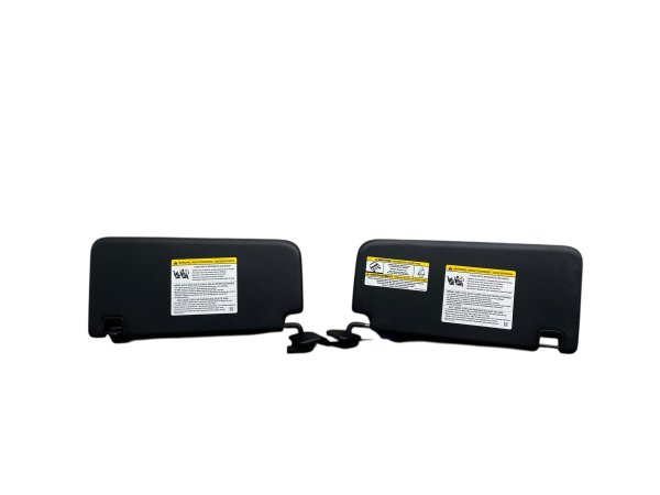 OEM Black Illuminated Sun Visor Set without Garage Door Opener for 2021, 2022, 2023, 2024, 2025 Ford - Left (Driver)