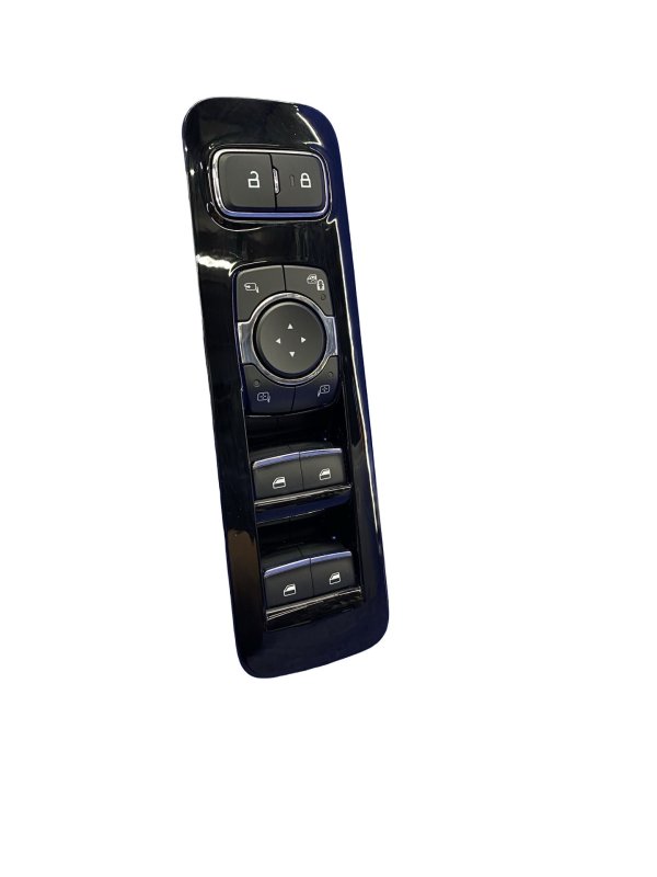 2020, 2021, 2022, 2023, 2024 Lincoln Aviator Black Master Power Window and Door Lock Switch - Front (OEM)