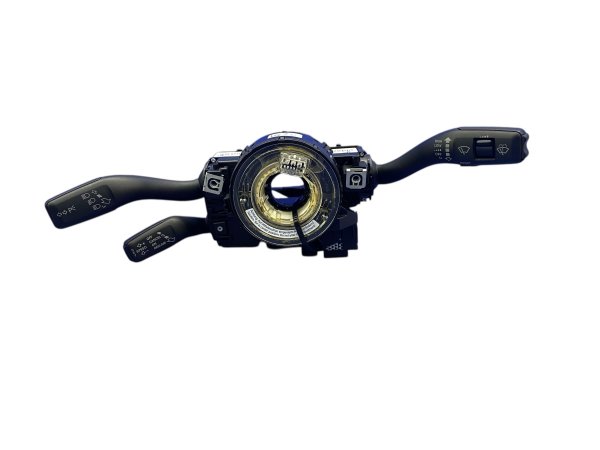 OEM Black Turn Signal Wiper Cruise Control Combination Switch Assembly with Clock Spring for 2010, 2011, 2012, 2013, 2014, 2015 Audi