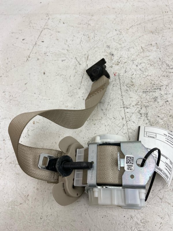 2020, 2021, 2022, 2023, 2024 Ford Explorer Tan 3rd Row Seat Belt Assembly - Rear, Right (Passenger) (OEM)