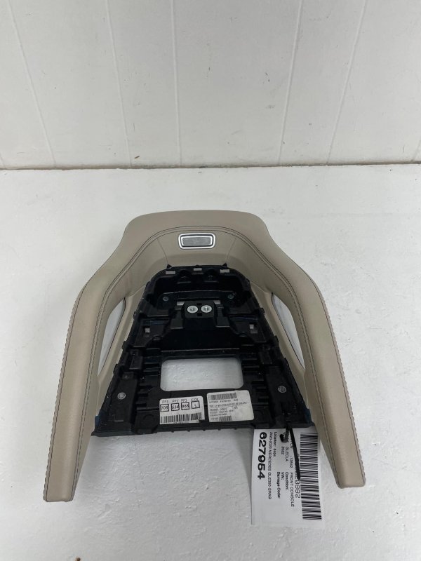 OEM Beige Center Console Rear Storage Compartment with Power Socket for 2020, 2021, 2022, 2023, 2024, 2025 Mercedes-Benz - Front