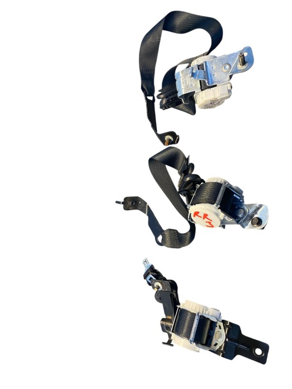 2018, 2019, 2020, 2021, 2022, 2023, 2024 Lincoln Navigator Black 3rd Row Seat Belt Retractor Set - Rear, Left (Driver) (OEM)