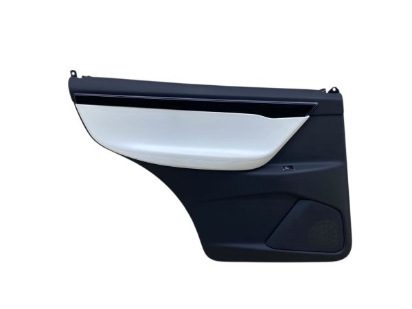OEM White Door Interior Trim Panel for 2016, 2017, 2018, 2019, 2020, 2021 Tesla X - Rear