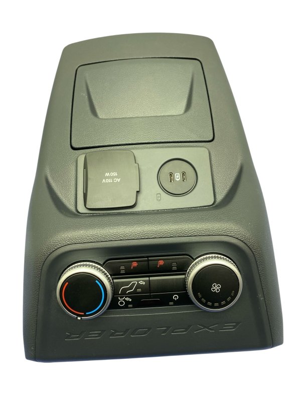 2025 Ford Explorer Black Console Climate Control Panel - Rear (OEM)
