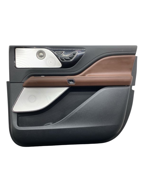 2025 Lincoln Aviator Brown Door Interior Trim Panel with Revel Ultima Speaker Grille - Front, Right (Passenger) (OEM)