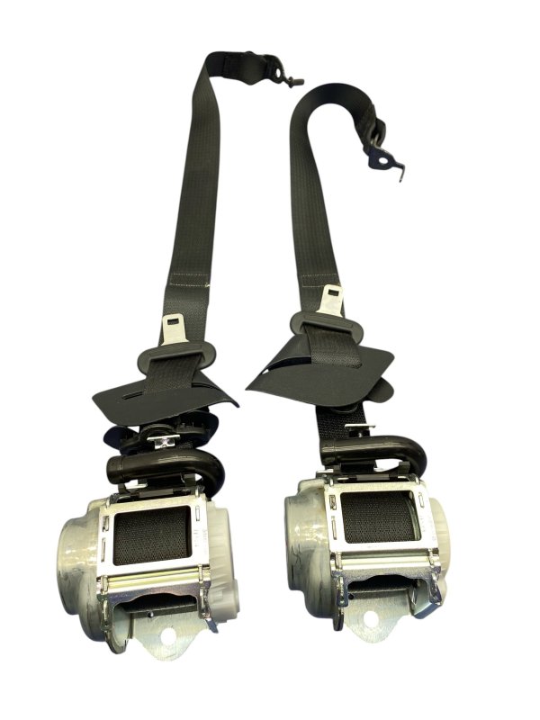 2020, 2021, 2022, 2023, 2024, 2025 Lincoln Aviator Black Outer Seat Belt Assembly Set - Rear, Right (Passenger) (OEM)