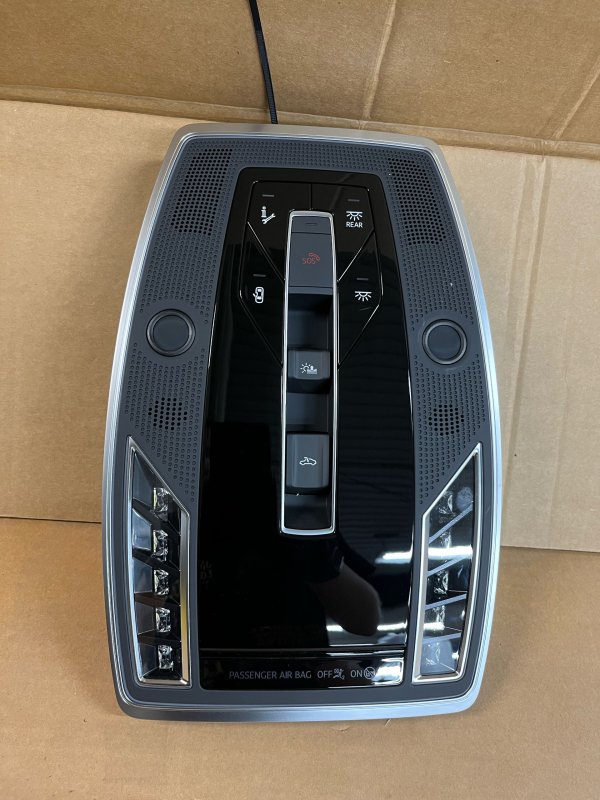 OEM Overhead Roof Console with Dome Light and Emergency Call for 2019, 2020, 2021, 2022, 2023, 2024, 2025 Audi - Front
