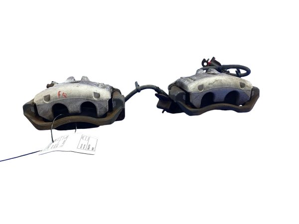 2000, 2001, 2002, 2003, 2004, 2005, 2006 Lincoln LS Silver Disc Brake Caliper Set - Rear Front, Left (Driver) (OEM)