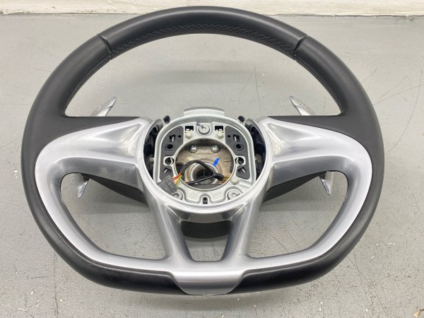 OEM Black Steering Wheel with Paddle Shifters for 2020, 2021, 2022, 2023 McLaren GT