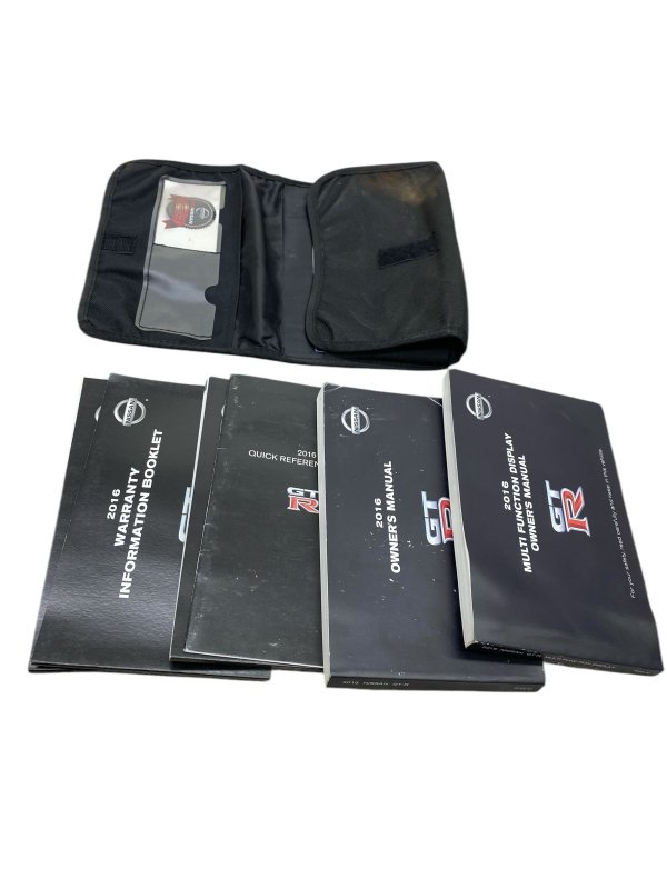 2016 Nissan GT-R Owners Manual Booklet Set with Case (OEM)