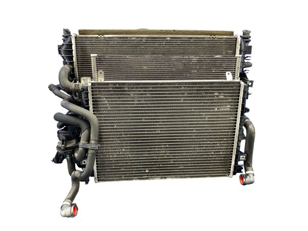 OEM Radiator AC Condenser and Cooling Fan Assembly for 2010, 2011, 2012, 2013, 2014, 2015, 2016, 2017, 2018, 2019, 2020 Jaguar