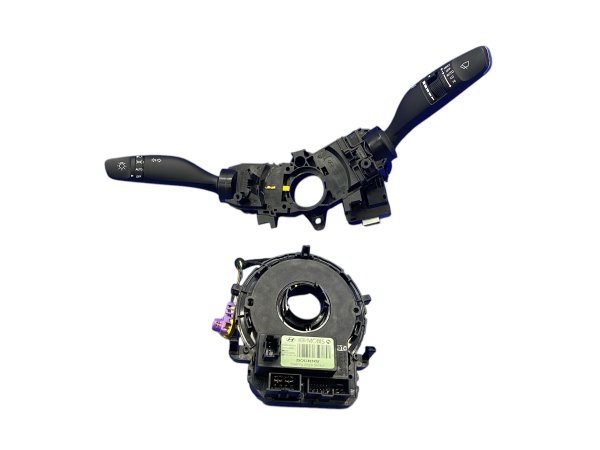 2020, 2021, 2022 Genesis G90 Black Turn Signal Wiper Headlight Combination Switch with Clockspring - Front (OEM)