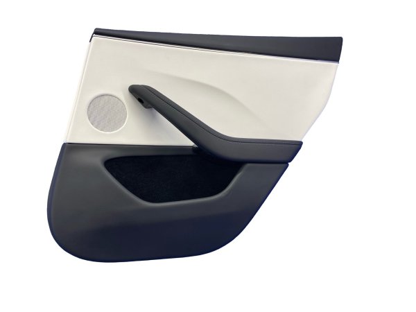 OEM Black Door Interior Trim Panel for 2024, 2025 Tesla 3 - Rear, Right (Passenger)