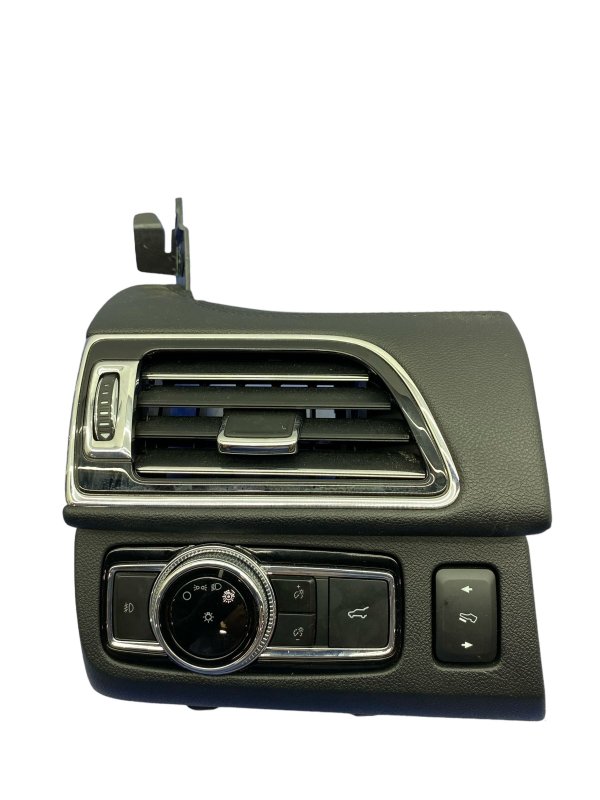 2018, 2019, 2020, 2021 Lincoln Navigator Ebony (Black) Air Vent Grille with Trim and Headlight Switch - Front (OEM)