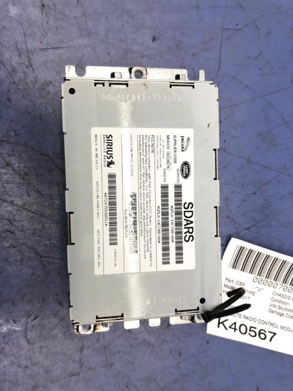OEM Satellite Radio Control Module for 2014, 2015, 2016, 2017, 2018, 2019, 2020 Jaguar F-TYPE
