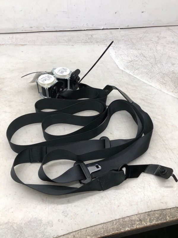 2018, 2019, 2020, 2021, 2022, 2023, 2024 Lincoln Navigator Black 3rd Row Seat Belt Assembly - Rear, Left (Driver) (OEM)