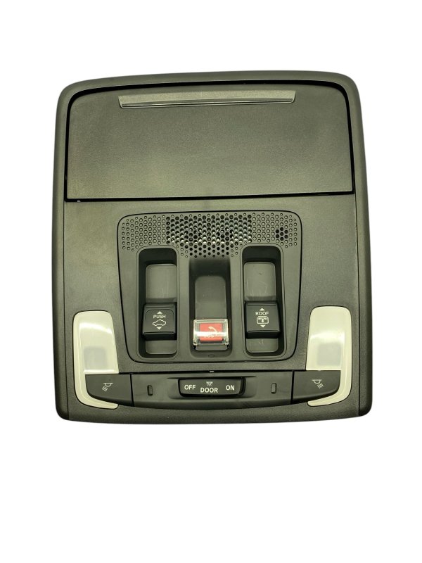 OEM Ebony (Black) Front Overhead Roof Console with Sunroof Controls and Dome Light for 2025 Acura - Rear
