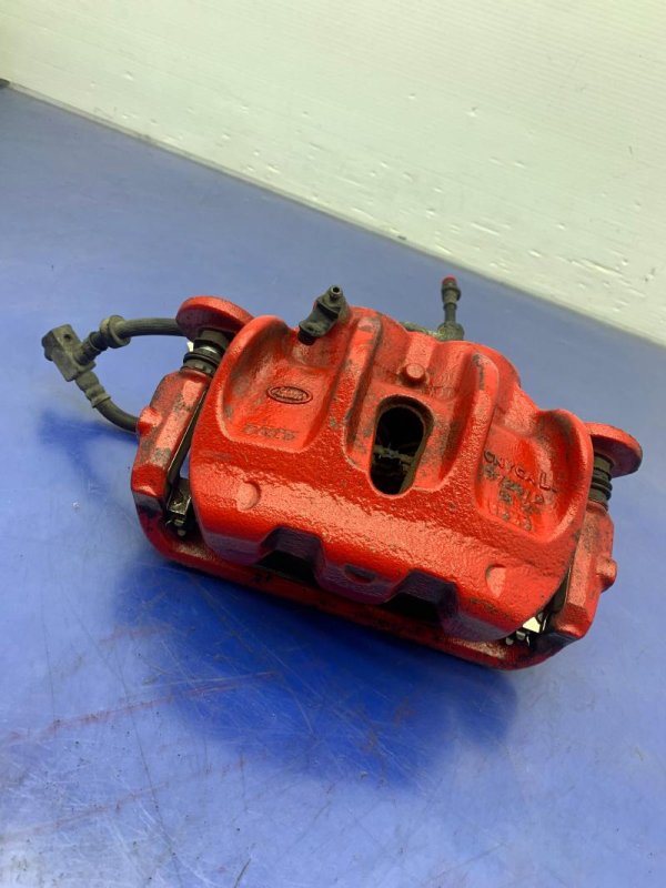 OEM Red Disc Brake Caliper for 2010, 2011, 2012, 2013, 2014, 2015, 2016, 2017, 2018, 2019, 2020, 2021 Land Rover - Front, Left (Driver)